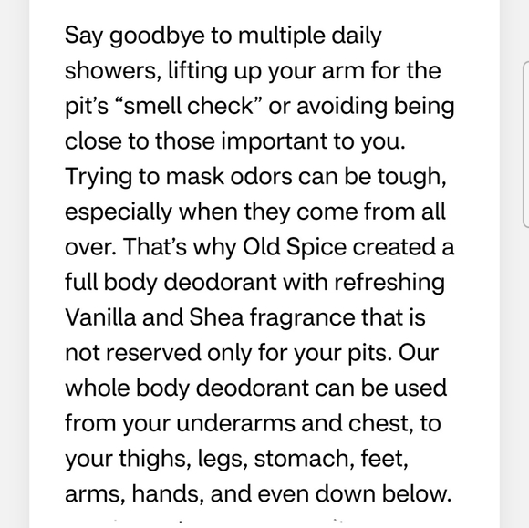 🐢2/$15 Old Spice Total Body Cream Vanilla Shea - Picture 6 of 7